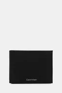 Portfele - Calvin Klein portfel skórzany męski kolor czarny LV04D1045G - miniaturka - grafika 1