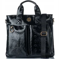 Torebki damskie - Torebka Damska DUŻY POJEMNY Sportowy SHOPPER MONNARI PREMIUM Połysk - miniaturka - grafika 1