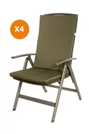 Poduszki ogrodowe - Poduszki ogrodowe zielone, 110x47x4cm, poduszki na krzesło ogrodowe 4szt., poduszka na fotel ogrodowy, płaskie poduszki, poduszki na fotel z wysokim.. - miniaturka - grafika 1