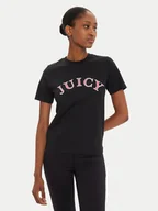 Koszulki i topy damskie - Juicy Couture T-Shirt College Gf JCSCT224414 Czarny Regular Fit - miniaturka - grafika 1