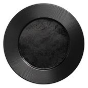 Talerze - PORCELANA RAK Talerz płaski 22 cm Edge czarny - miniaturka - grafika 1