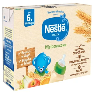 Nestlé Kaszka wieloowocowa po 6 miesiącu 2 x 200 ml - Kaszki dla dzieci - miniaturka - grafika 1