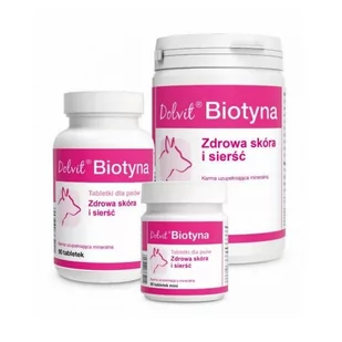 Dolfos Dolvit Biotyna Dog Mini 90 Tabletek - Suplementy i witaminy dla psów - miniaturka - grafika 1