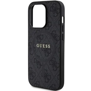 Etui Guess GUHMP15LG4GFRK Apple iPhone 15 Pro hardcase 4G Collection Leather Metal Logo MagSafe czarny/black - Etui i futerały do telefonów Etui Guess GUHMP15LG4GFRK Apple iPhone 15 Pro hardcase 4G Collection Leather Metal Logo MagSafe czarny/black - Etui i futerały do telefonów - miniaturka - grafika 7