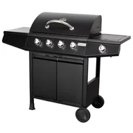 Grille gazowe - Grill gazowy 4 + 1 palnikowy MG661 9,3 kW czarny Floraland - miniaturka - grafika 1