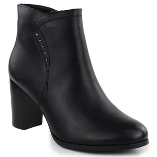 Botki damskie na słupku ocieplane czarne Sergio Leone BT25015 - Botki damskie - miniaturka - grafika 1