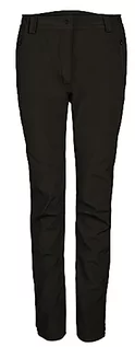 Spodnie damskie - Killtec Damskie spodnie softshellowe/spodnie outdoorowe KOW 34 WMN SFTSHLL PNTS, czarne, 42, 39847-000 - grafika 1