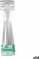 Kieliszki - Kieliszki do szampana wielokrotnego użytku Algon przezroczyste 24 sztuki 150 ml (4 sztuki) - miniaturka - grafika 1