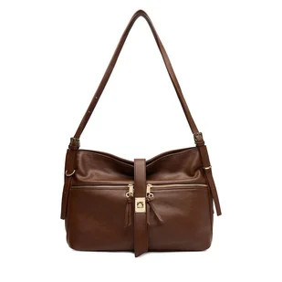 Torebka Gino Rossi CEO-AIDA-RX8858 Brązowy - Torebki damskie - miniaturka - grafika 1