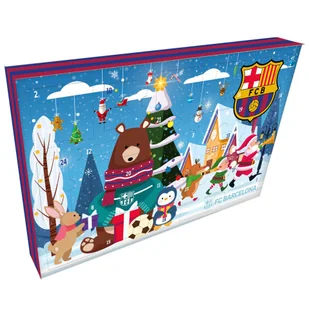 fc barcelona kalendarz adwentowy advent calendar zestaw fana lewandowski yamal pedri - Ozdoby bożonarodzeniowe - miniaturka - grafika 1