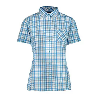 Koszulki i topy damskie - CMP Damska koszulka z krótkim rękawem z nadrukiem niebieski L - grafika 1