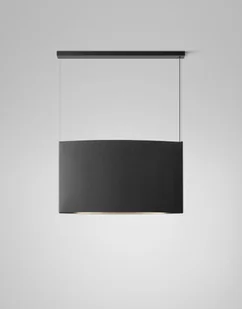 Wisząca lampa Noren S/123.2 w ciemnoszarym kolorze, oświetlenie skierowane w dół - Lampy sufitowe - miniaturka - grafika 1