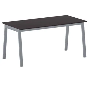 B2B Partner Stół PRIMO BASIC z szarosrebrnym stelażem, 1600 x 800 x 750 mm, wenge 499053 - Stoły warsztatowe - miniaturka - grafika 1