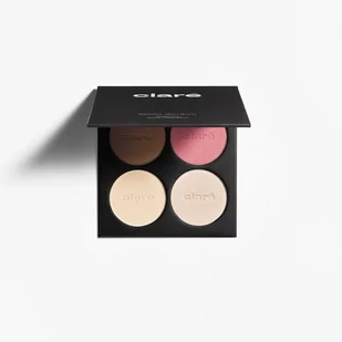 Clare Makeup Surgery paleta do makijażu Noir 4x8g - Bronzery i konturowanie twarzy - miniaturka - grafika 1
