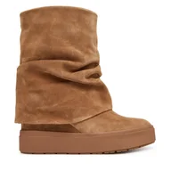 Botki damskie - Botki Guess FLFGUI SUE10 Brązowy - miniaturka - grafika 1