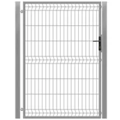 Ogrodzenia - Furtka 3D ocynk 100 x 150 cm komplet lewa Polbram - miniaturka - grafika 1