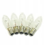 Żarówki tradycyjne - Żarówki Choinkowe Do Świeczników Adwentowych 34V 3W E10 Białe - miniaturka - grafika 1