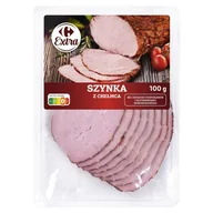 Kiełbasa i wędliny - Carrefour Extra Szynka z Chełmca 100 g - miniaturka - grafika 1
