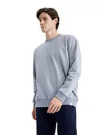 Swetry męskie - DeFacto Męski sweter z długim rękawem - okrągły dekolt bluza męska (niebieska, XXL), niebieski, XXL - miniaturka - grafika 1