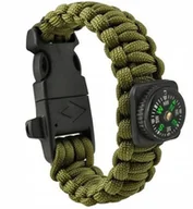 Pasmanteria - kufer-pasmanteria.pl BRANSOLETKA SURVIVAL Z AKCESORIAMI i KOMPASEM 5DFA-82877 - miniaturka - grafika 1