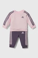 Komplety dla niemowląt - adidas dres niemowlęcy I 3S JOG kolor różowy - miniaturka - grafika 1