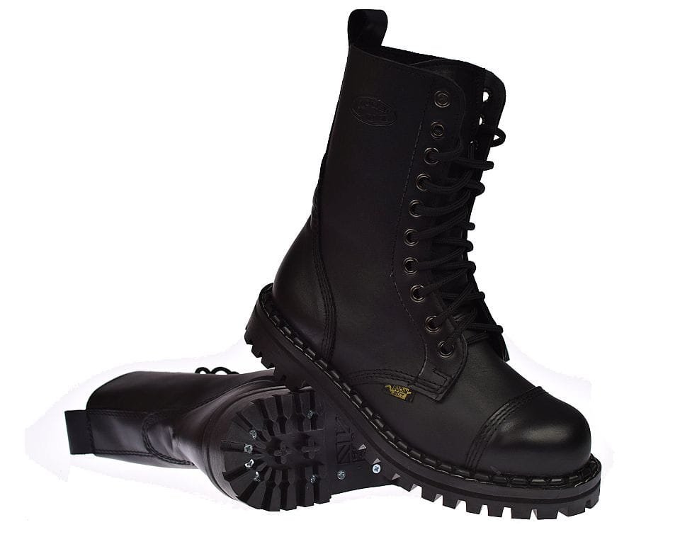 Duże rozmiary glany wysokie czarne skórzane oryginalne polskie workery 976 roz. 49