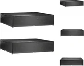 Pokrowce na meble ogrodowe - vidaXL Pokrowce na meble ogrodowe 2 szt. 16 oczek 240x240x55cm kwadratowe - Pokrowce ochronne na meble ogrodowe - miniaturka - grafika 1