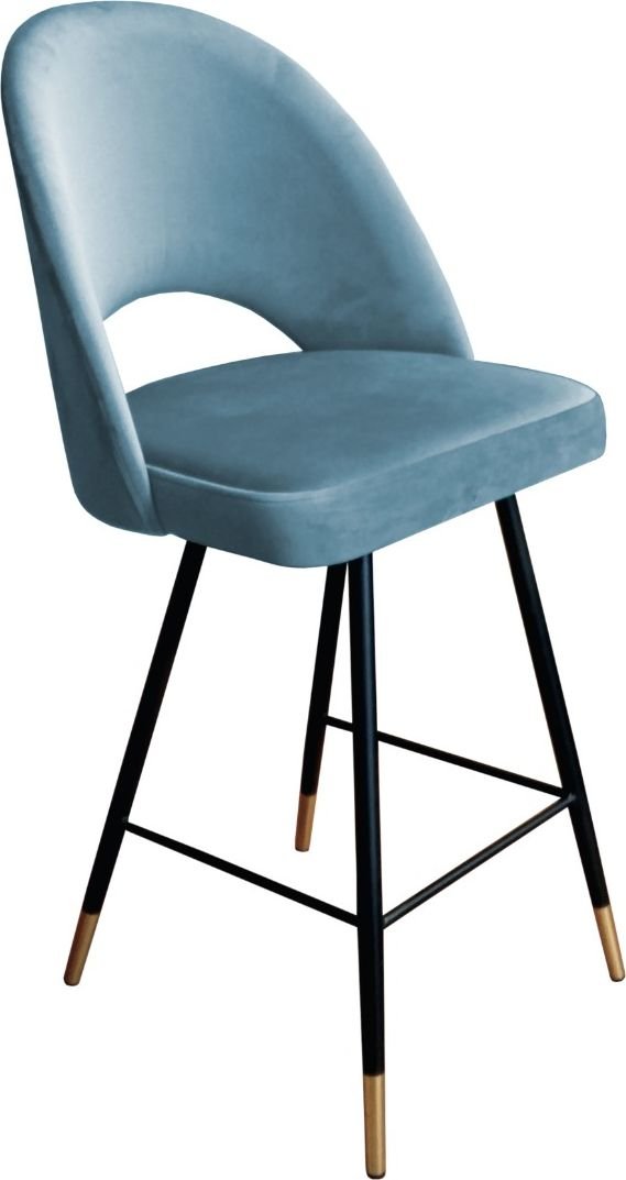 Atos Hoker ISKAR BL VELVET GOLD szary tapicerowany aksamitem z oparciem ATOS