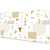 Podkładki na biurko - Podkładka na biurko z nadrukiem Abstrakcyjne figury 90x45 cm - miniaturka - grafika 1