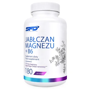SFD Jabłczan Magnezu+ B6, 180 tabletek - Witaminy i minerały - miniaturka - grafika 1