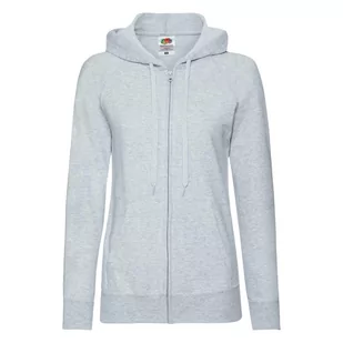 Lekka rozpinana bluza damska z kapturem Lady-Fit Fruit of the Loom - Heather Grey S - Bluzy damskie - miniaturka - grafika 1
