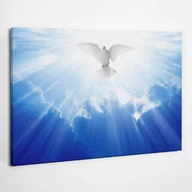 Ikony i obrazy sakralne - Ducha Święty biała gołębica - obraz polycanvas, 100x70 - miniaturka - grafika 1