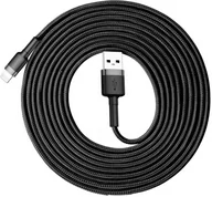 Adaptery i przejściówki - Baseus Cafule Kabel USB Lightning do iPhone iPad iPod 2A 3m Czarny CALKLF-RG1 - miniaturka - grafika 1