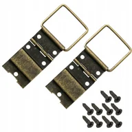 Meble modułowe i akcesoria - DEKORACYJNY ZAWIAS STYL VINTAGE| METALOWY V 30 x 67 mm| 2 SZTUKI BRĄZOWY - miniaturka - grafika 1