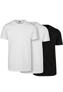 Urban Classics Męski T-shirt Basic Tee 3-pak, rozmiar S - 5XL, biały/biały/czarny., S - Koszulki męskie - miniaturka - grafika 1