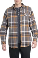 Koszule męskie - Legendary Whitetails Męska koszula flanelowa Buck Camp z długim rękawem, Heather Button Down, koszula rekreacyjna ze sznurkiem i długim rękawem (1 opakowanie) - miniaturka - grafika 1