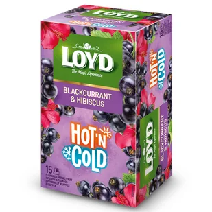 Ekspresowa Herbata Owocowa Loyd Na Zimno Porzeczka Hibiskus Hot’N Cold 30g - Herbata - miniaturka - grafika 1