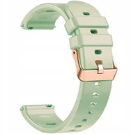 Akcesoria do smartwatchy - PASEK SILIKONOWY DO SMARTWATCHA ZEGARKA MIĘTOWY PISTACJOWY 20 MM UNIWERSAL - miniaturka - grafika 1