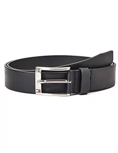 Tommy Hilfiger Pasek męski New Aly Belt skórzany pasek, czarny (czarny), 80 - Paski - miniaturka - grafika 1