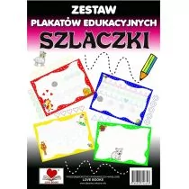 Love Books Zestaw plakatów edukacyjnych. Szlaczki Agnieszka Wileńska - Kolorowanki, wyklejanki - miniaturka - grafika 1