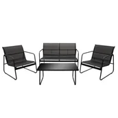 Meble ogrodowe - Zestaw mebli Aspen czarny - miniaturka - grafika 1