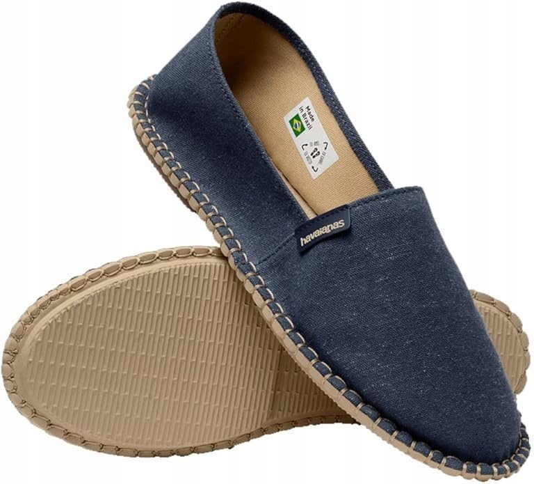 Havaianas Półbuty Wsuwane Tekstylne Niebieskie Gładkie 36 Ż9c