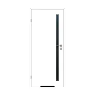 Drzwi wewnętrzne - Skrzydło drzwiowe łazienkowe z podcięciem wentylacyjnym Acri Białe 70 lewe Voster - miniaturka - grafika 1