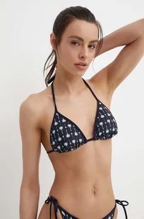 Tommy Hilfiger biustonosz kąpielowy kolor granatowy lekko usztywniona miseczka UW0UW05314 - Stroje kąpielowe - miniaturka - grafika 1