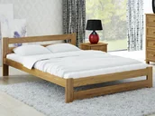 Dom i wnętrze OUTLET - Outlet - Łóżko drewniane Kada 135x200 dąb - miniaturka - grafika 1