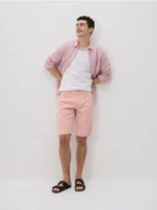 Spodenki męskie - Reserved - Jeansowe szorty z lyocellem - pomarańczowy - miniaturka - grafika 1