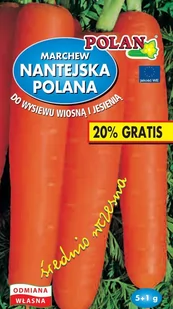 MARCHEW JADALNA NANTEJSKA 5+1G - Nasiona i cebule MARCHEW JADALNA NANTEJSKA 5+1G - Nasiona i cebule - miniaturka - grafika 1