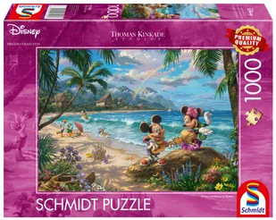 Puzzle, THOMAS KINKADE Myszka Miki & Minnie na Hawajach (Disney), 1000 el. - Puzzle - miniaturka - grafika 1