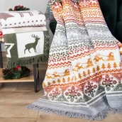 Koce - Świąteczny koc 150x200 Sanie Mikołaja Darymex - miniaturka - grafika 1