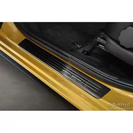 Nakładki progowe - Black Inox drzwi sill protectors kompatybilne z Mitsubishi Space Star Facelift 2020- - "Special Edition" - 4 sztuki - miniaturka - grafika 1